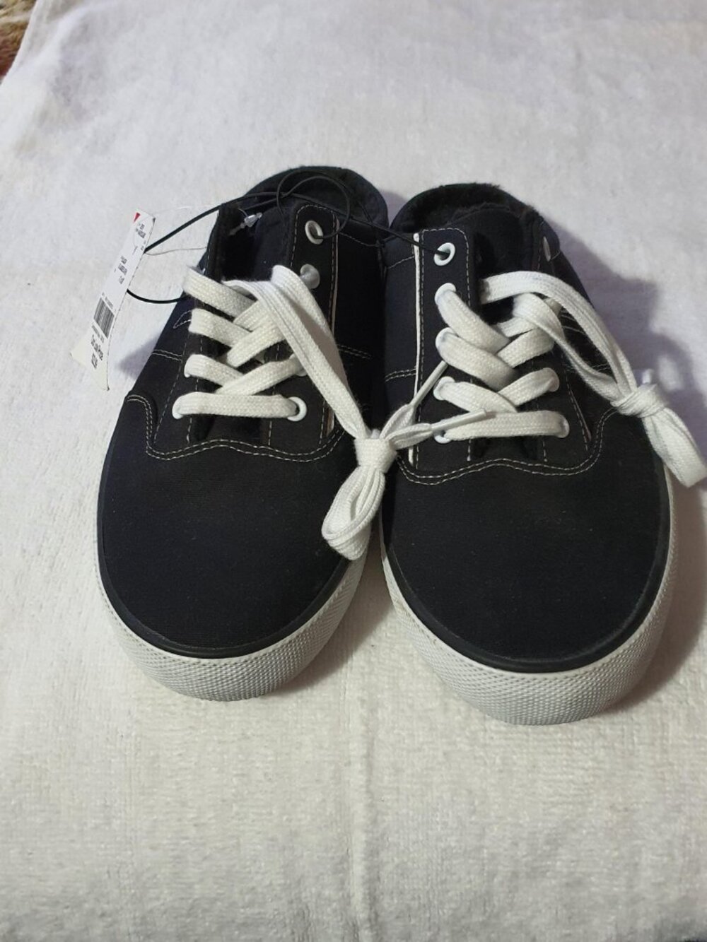 Hurley Black Canvas Kayo Lace Mule Slip On Sneakers Women’s Sz 11 Shoes